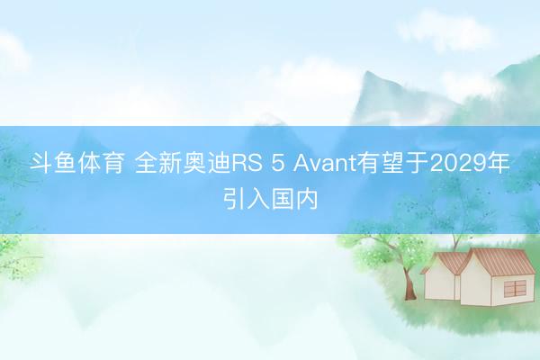 斗鱼体育 全新奥迪RS 5 Avant有望于2029年引入国内